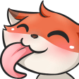 fox lick Slack emoji