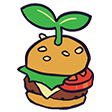veg burger Slack emoji