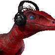 jammin raptor Slack emoji