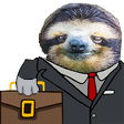 business sloth Slack emoji