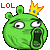 lol pig Slack emoji