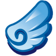 angel wing right Slack emoji