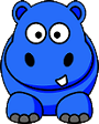 hippo blue Slack emoji