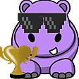 hippo trophy Slack emoji