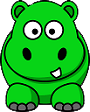 hippo green Slack emoji