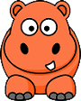 hippo orange Slack emoji