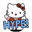 hello kitty hype Slack emoji