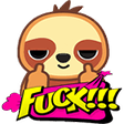 fuck sloth Slack emoji