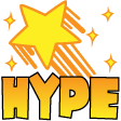 hype star Slack emoji
