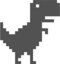 chrome dynosaur Slack emoji