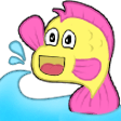 fish waving Slack emoji