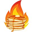 flaming pancakes Slack emoji