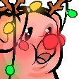 xmas lights pig Slack emoji