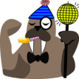 new year walrus Slack emoji