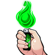 green lighter Slack emoji