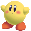 kirby yellow bounce Slack emoji