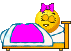 girl bed Slack emoji