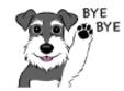 schnauzer bye Slack emoji