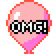 omg balloon Slack emoji