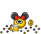 minnie mouse confetti Slack emoji