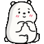 ice bear shy Slack emoji
