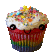cupcake leaving Slack emoji
