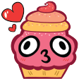 in love cupcake Slack emoji
