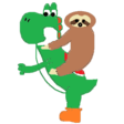 yoshi sloth Slack emoji