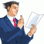 phoenix wright taps paper Slack emoji