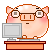 office pig Slack emoji