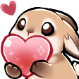 bunny givelove Slack emoji