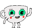 coffee dance brown Slack emoji