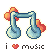 i heart music Slack emoji