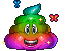 rainbow poop Slack emoji
