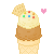 ice cream cone Slack emoji