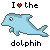 i love the dolphin Slack emoji