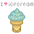 i love ice cream Slack emoji