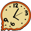 melting clock Slack emoji