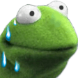 kermit sweat Slack emoji