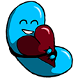 jellybean hug Slack emoji