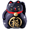 lucky cat black Slack emoji