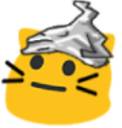 meow tinfoilhat Slack emoji
