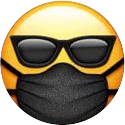 cool sunglasses with mask Slack emoji