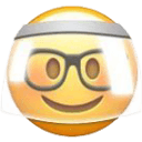 glasses with faceshield mask Slack emoji