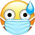 nervous with surgical mask Slack emoji