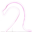 neon flamingo Slack emoji