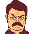 ron swanson Slack emoji