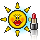 lipstick sun Slack emoji
