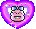 knuddels glitter heart girl Slack emoji