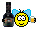girl drinking Slack emoji